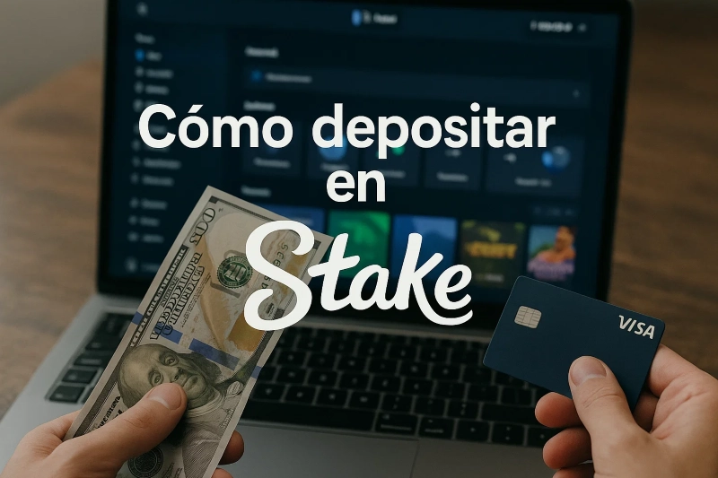 Stake website navegación fluida para depósitos y retiros